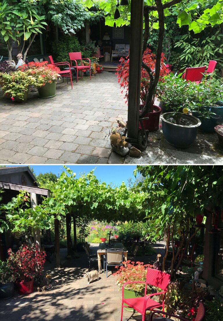 The Courtyard Garden by Linda Wisner