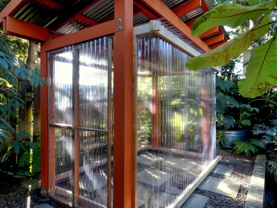 The Shade Pavilion Which Becomes a Greenhouse