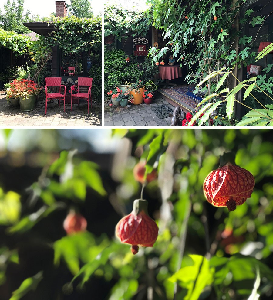 The Courtyard Garden by Linda Wisner