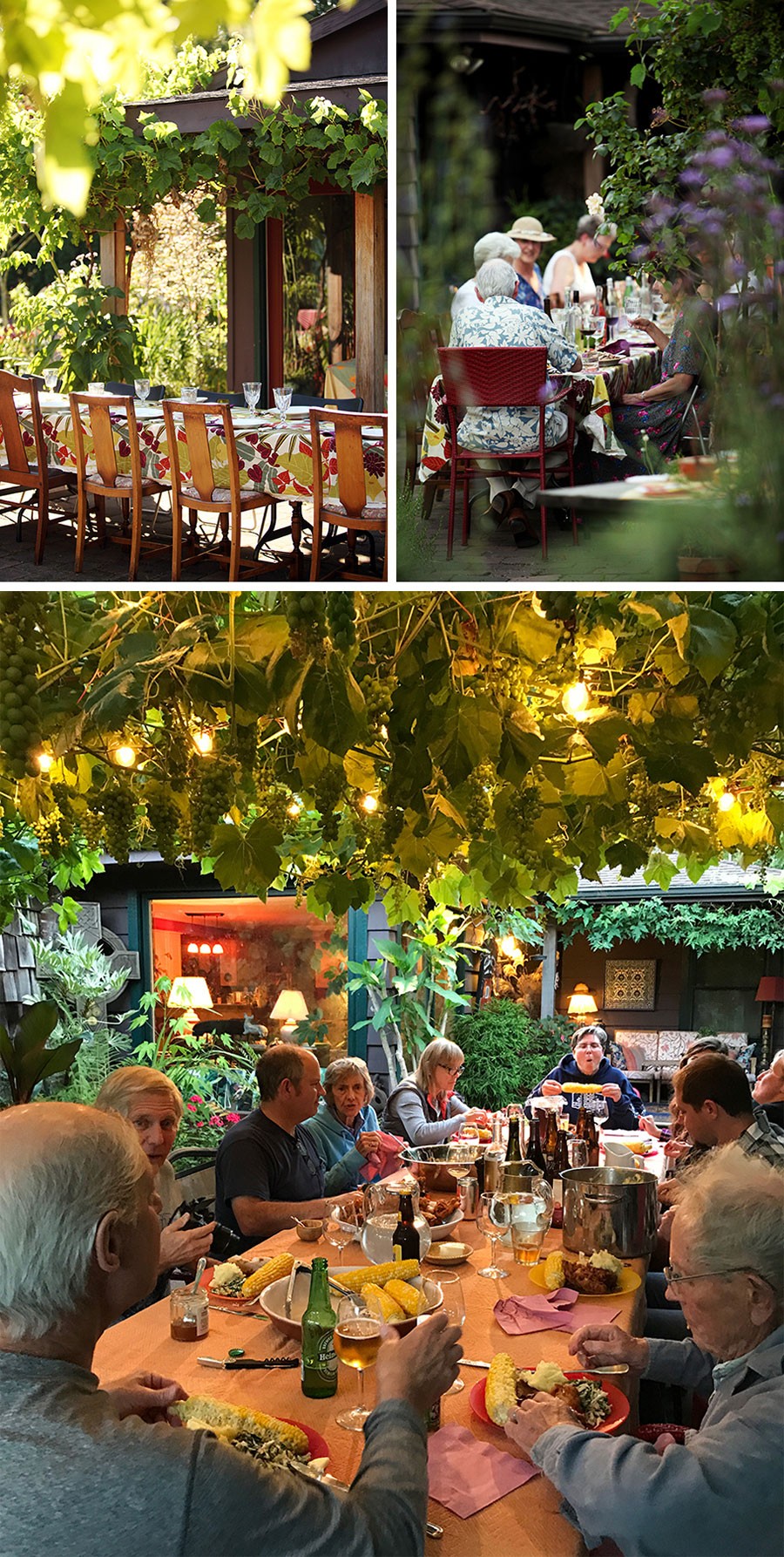 The Courtyard Garden by Linda Wisner