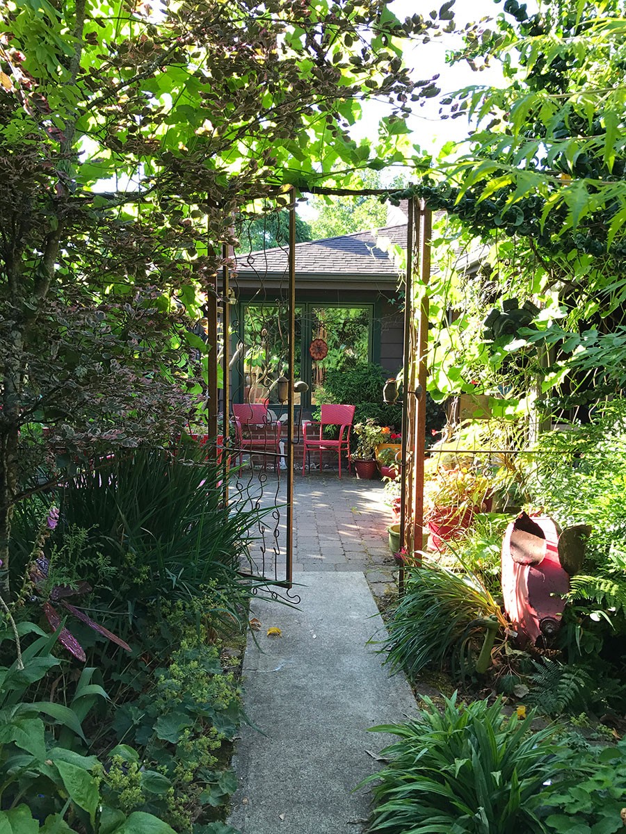 The Courtyard Garden by Linda Wisner