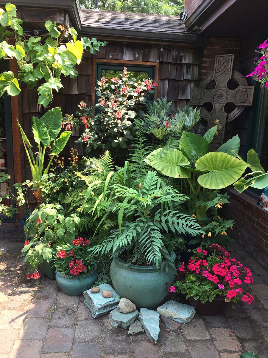 The Courtyard Garden by Linda Wisner