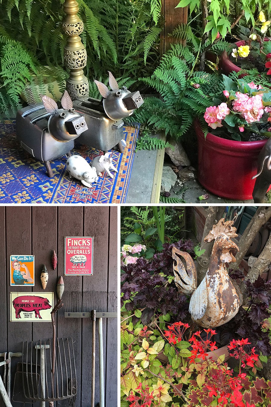 The Courtyard Garden by Linda Wisner