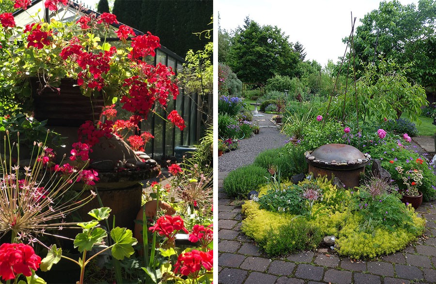 The Courtyard Garden by Linda Wisner