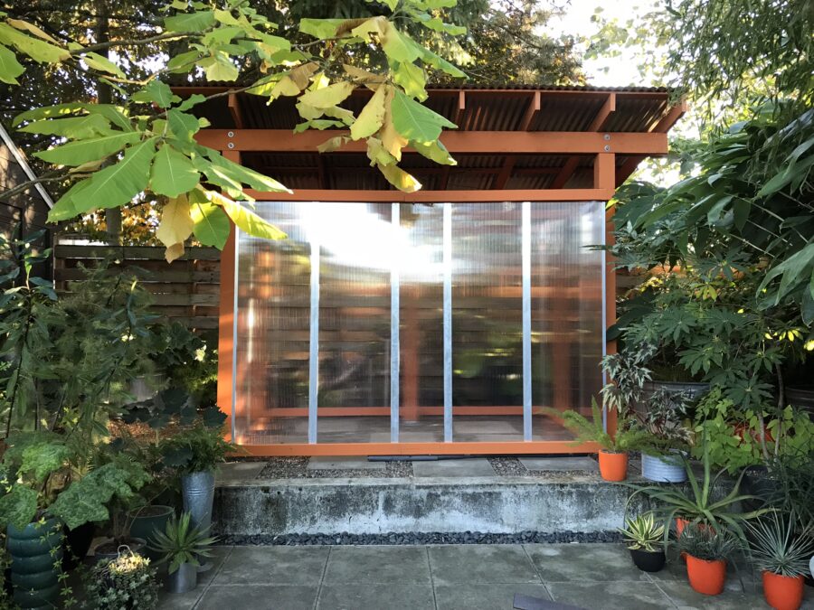 The Shade Pavilion Which Becomes a Greenhouse